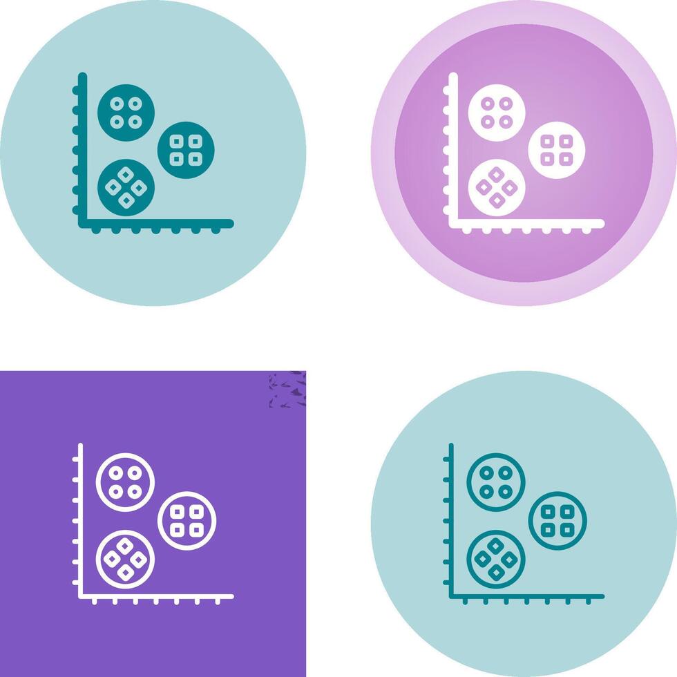 Cluster Analysis Vector Icon