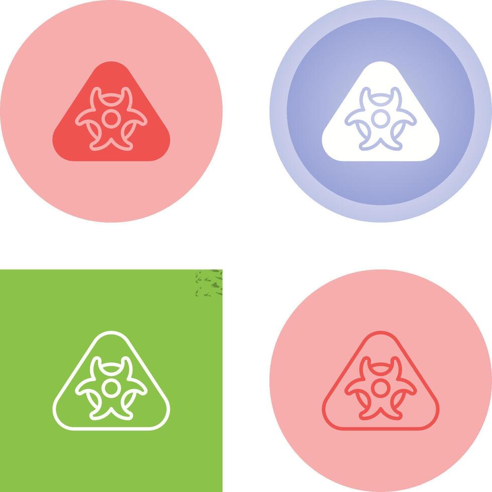 Hazardous materials symbol Vector Icon