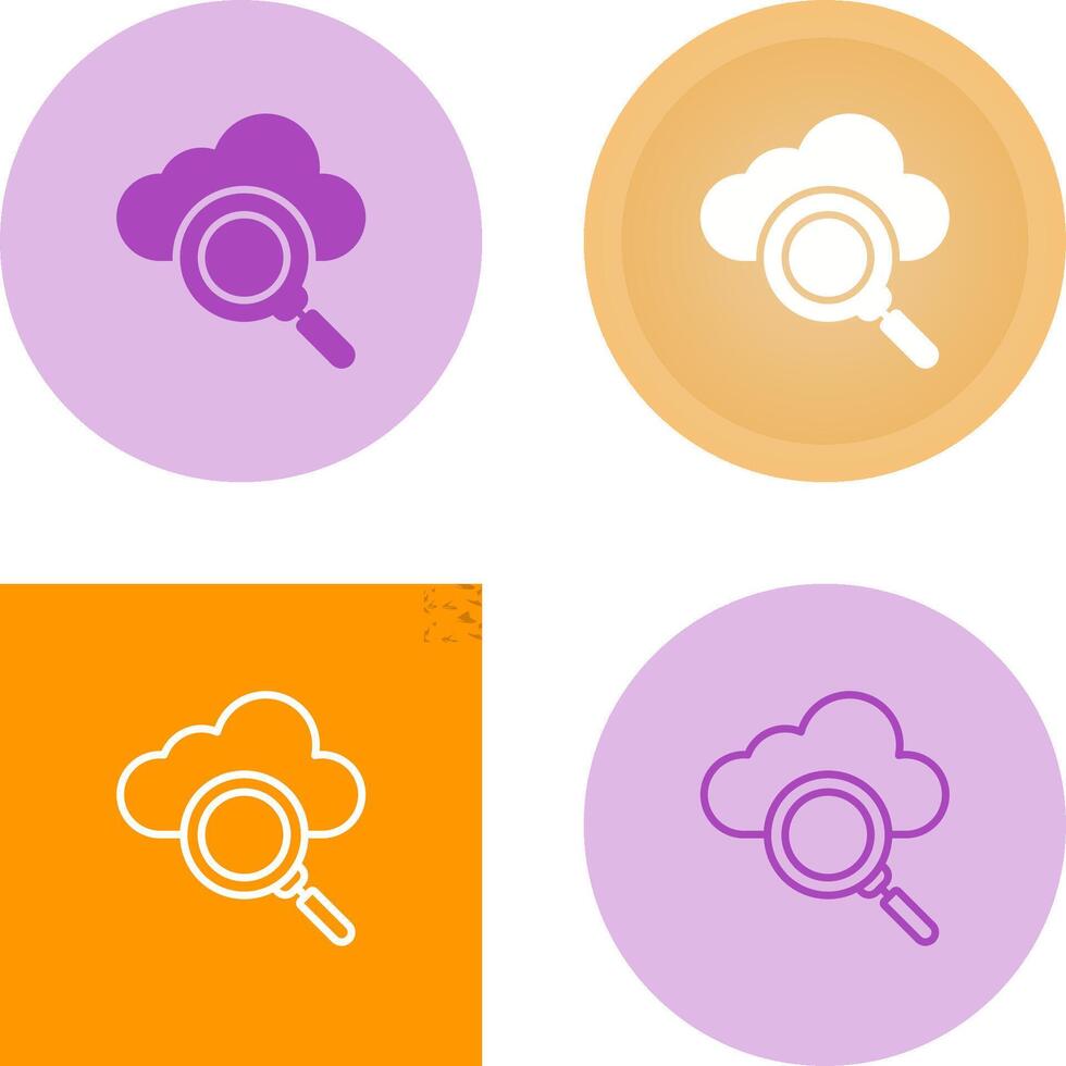 Cloud Server Vector Icon