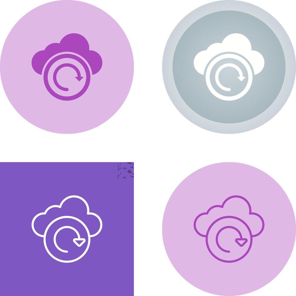 Cloud Backup Vector Icon