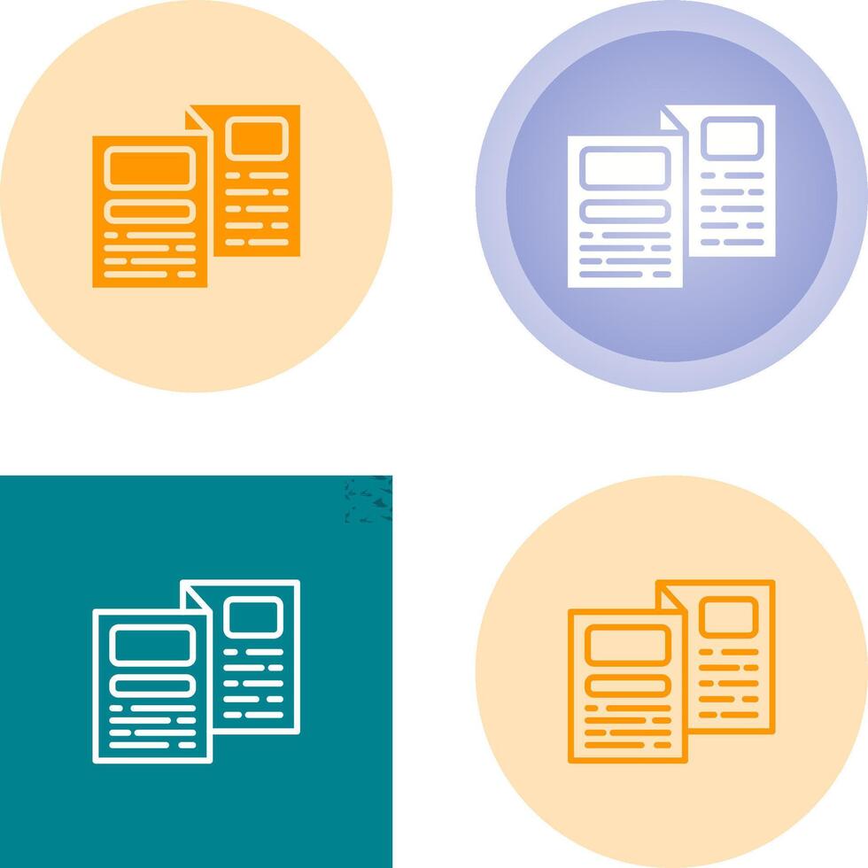 Brochure Vector Icon