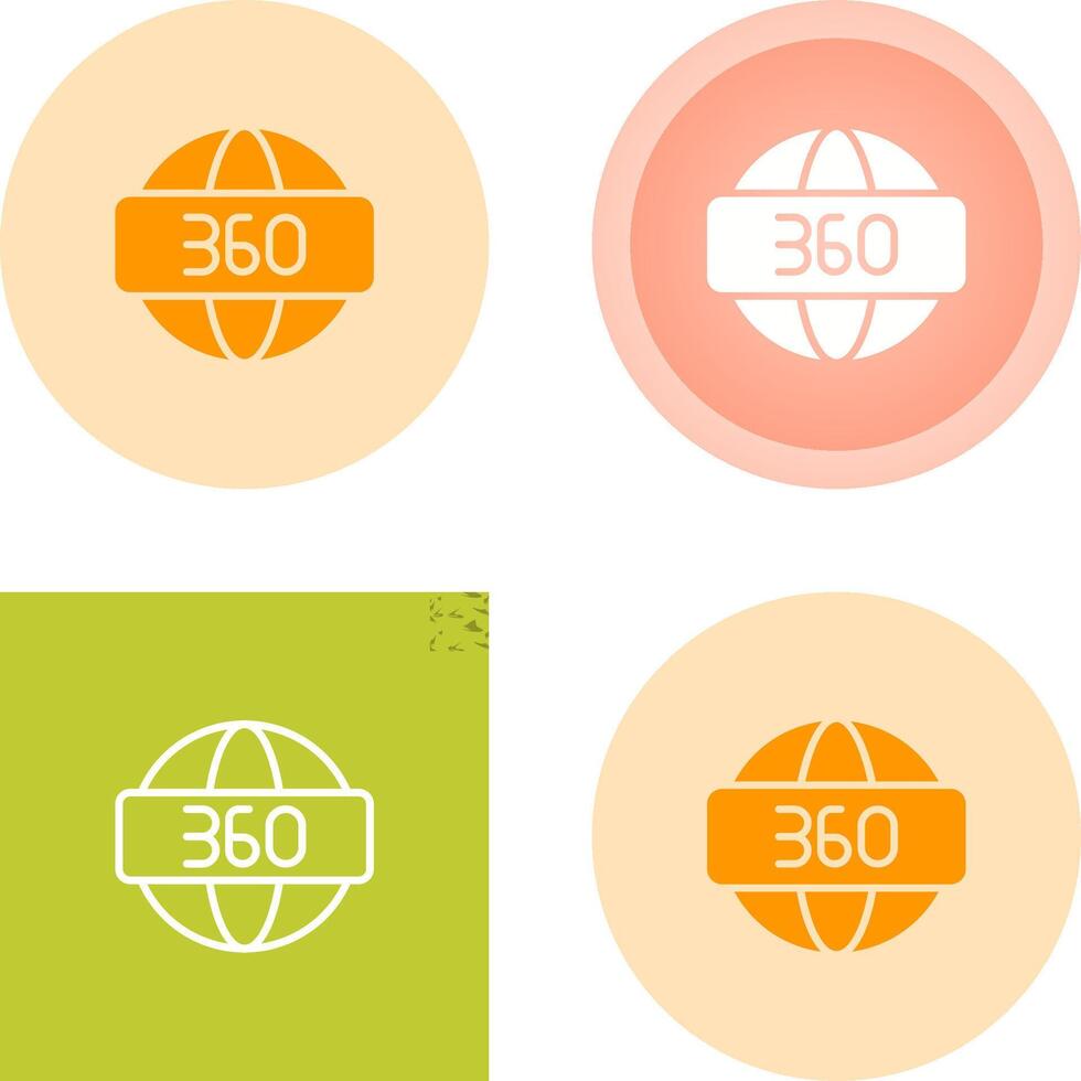 360 Degrees Vector Icon