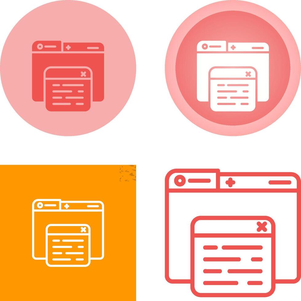 Pop Up Vector Icon