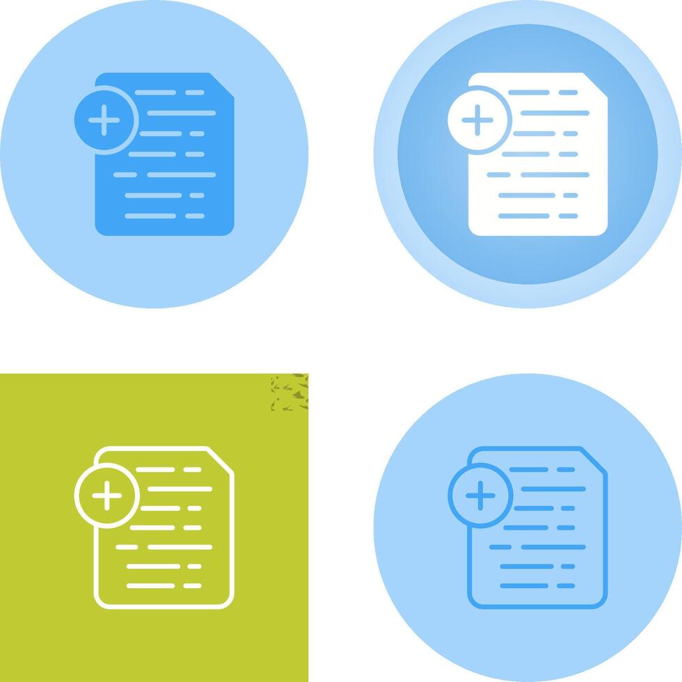 Document Insert Icon Vector Icon