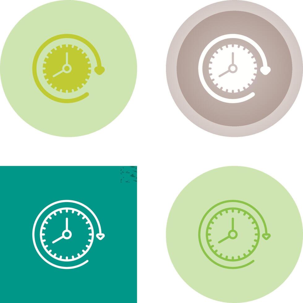 Clock with arrow Vector Icon