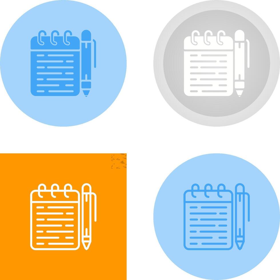 Memo pad Vector Icon