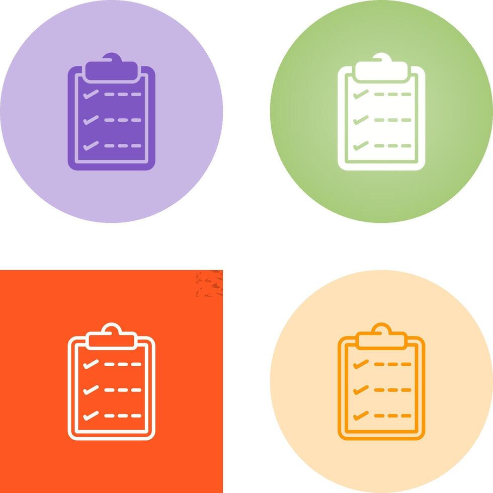 Task list with checkmarks Vector Icon