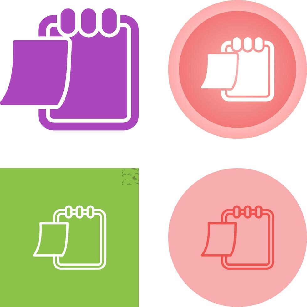 Writing pad Vector Icon