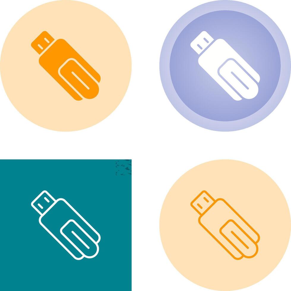 USB Flash Drive Vector Icon