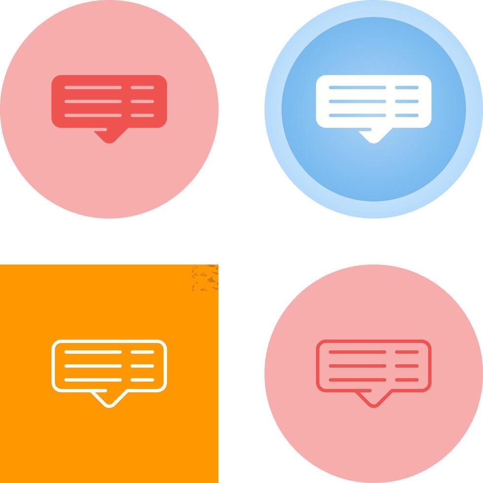 Comment Vector Icon