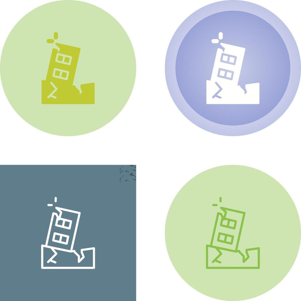 Earthquake Vector Icon