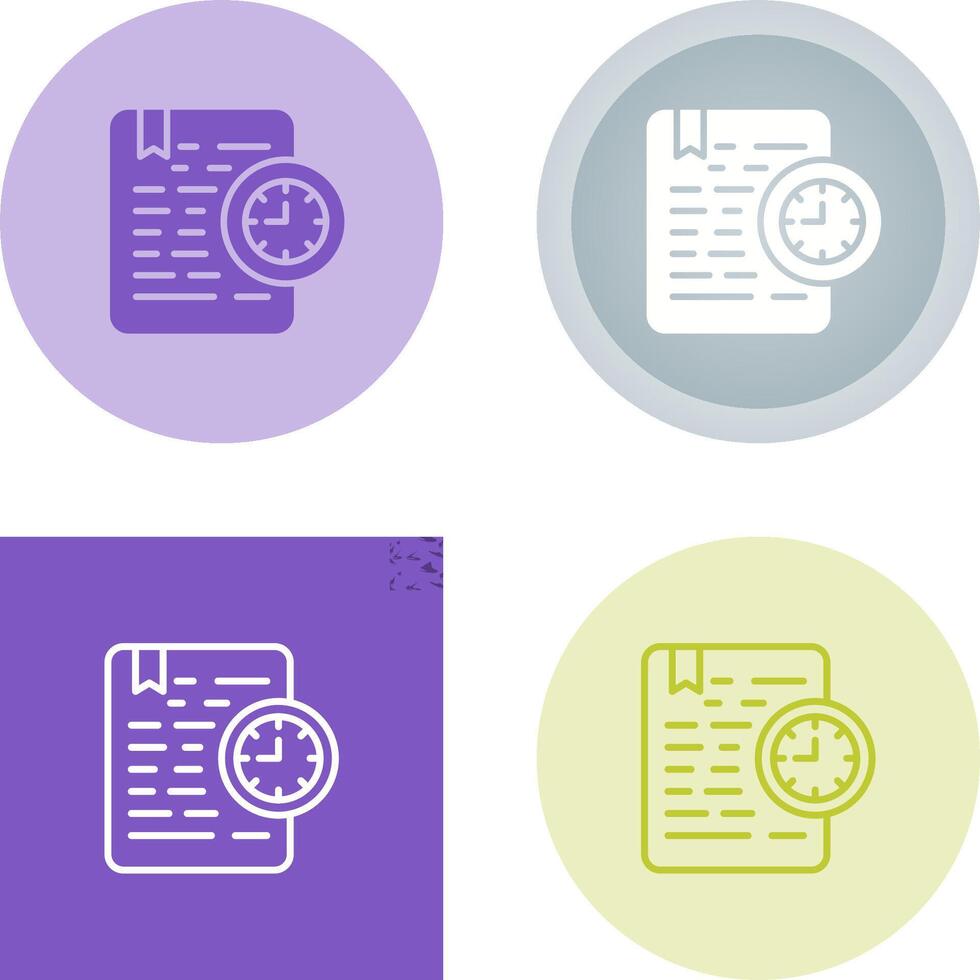 Document Expiration Vector Icon