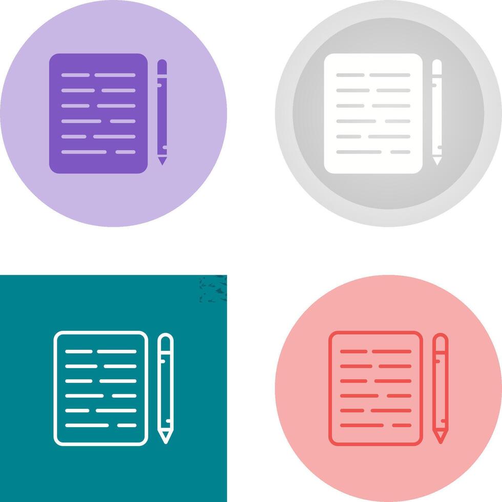 Document Editing Vector Icon