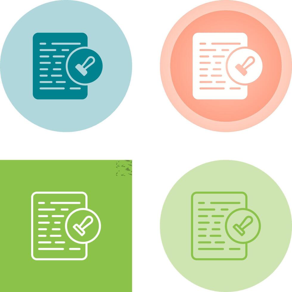 Document Permissions Vector Icon