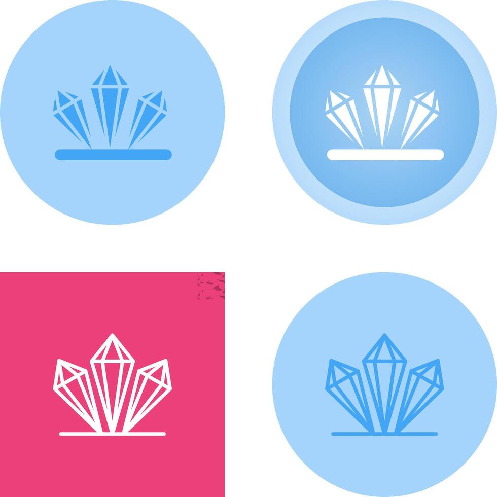 icono de vector de cristal