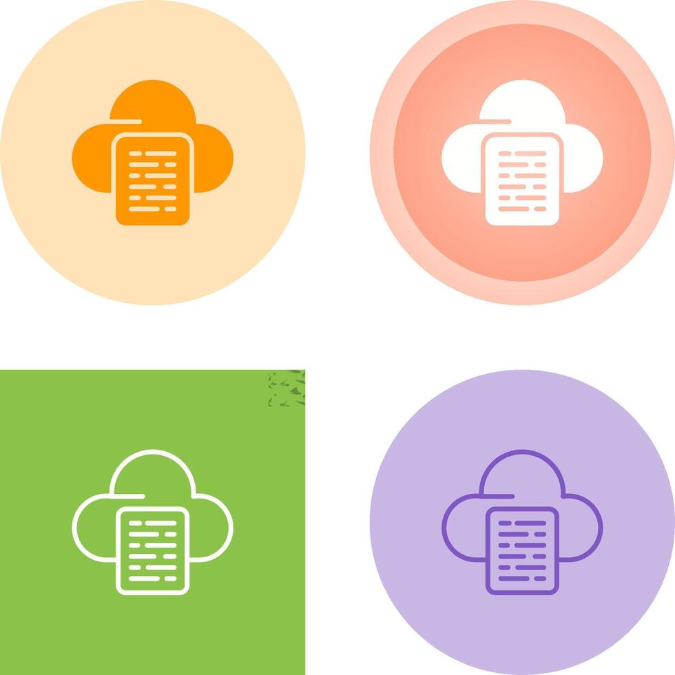 icono de vector de nube