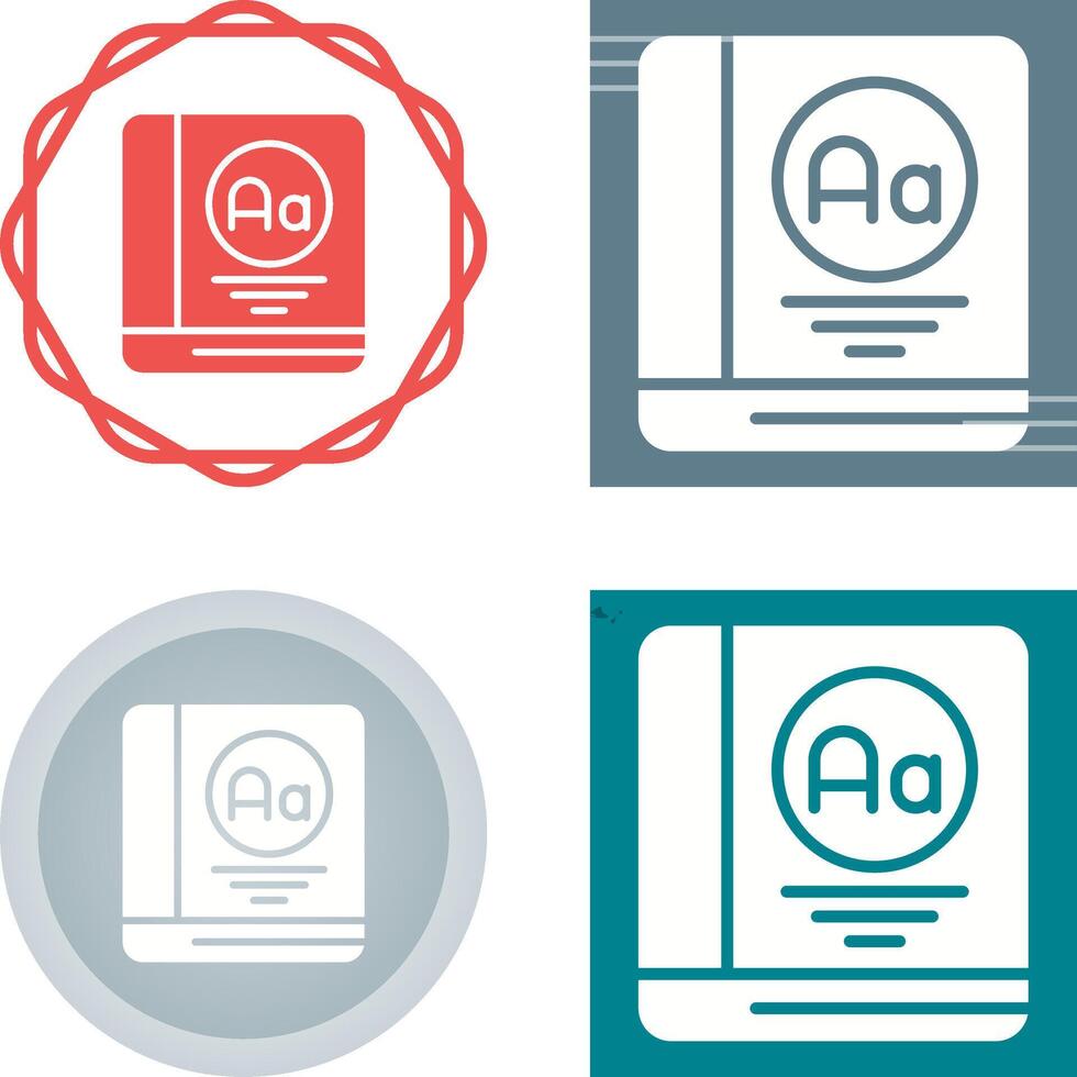 Dictionary Vector Icon