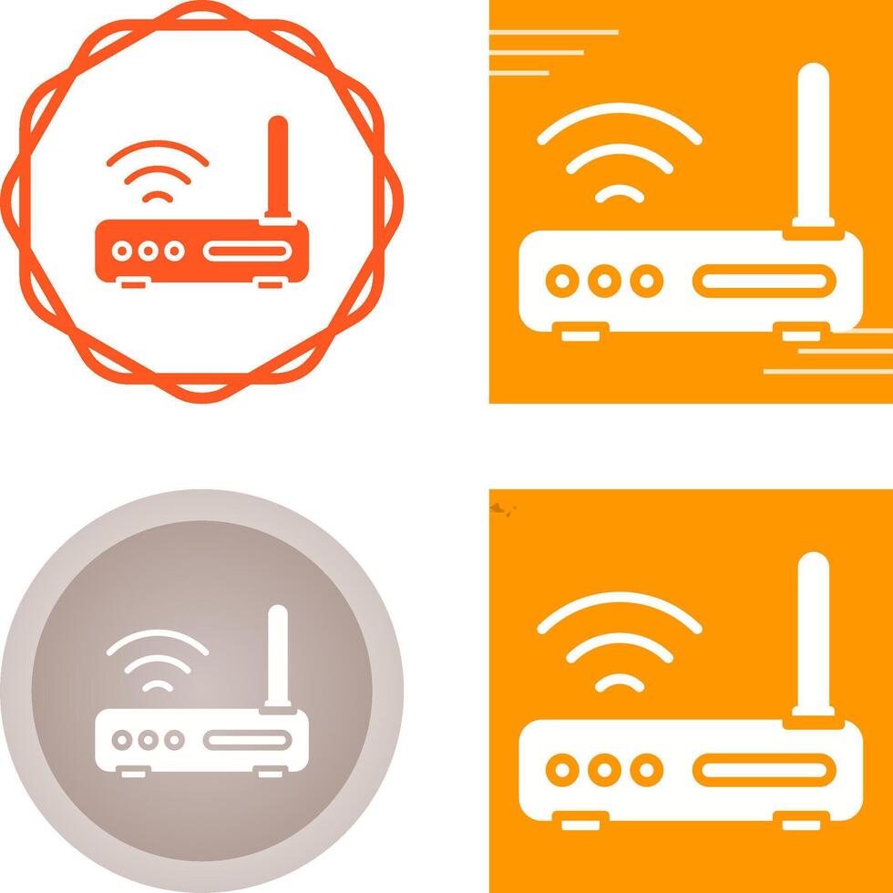 Wifi enrutador vector icono