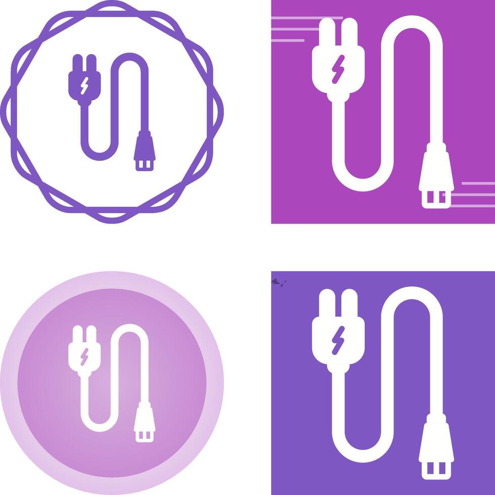 Monitor Cable Vector Icon