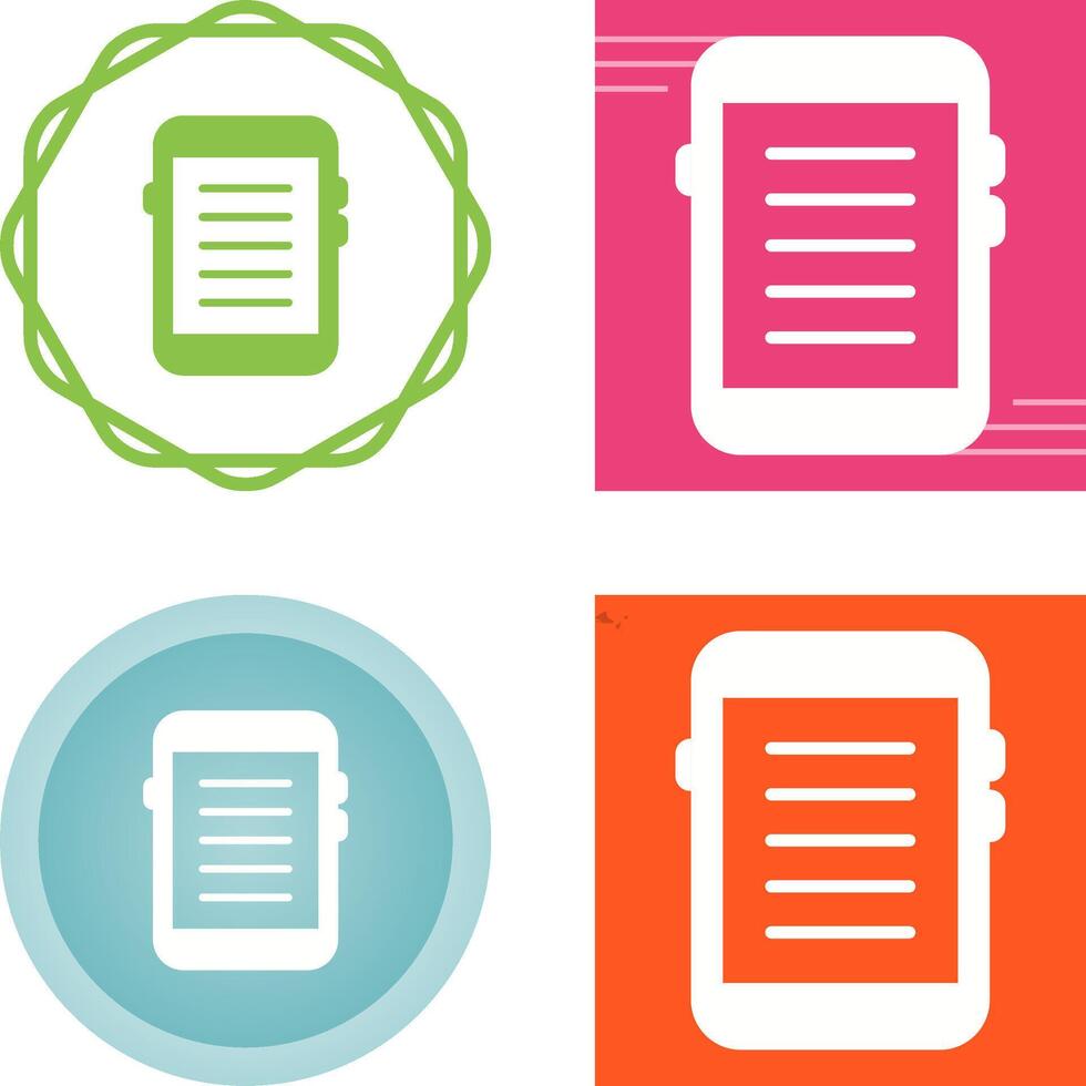 E-reader Vector Icon