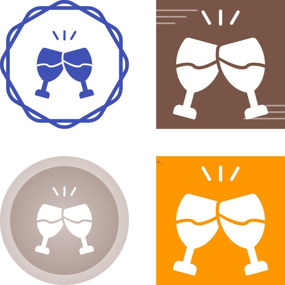Champagne toast Vector Icon