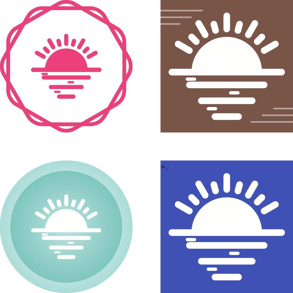 Sunset Vector Icon