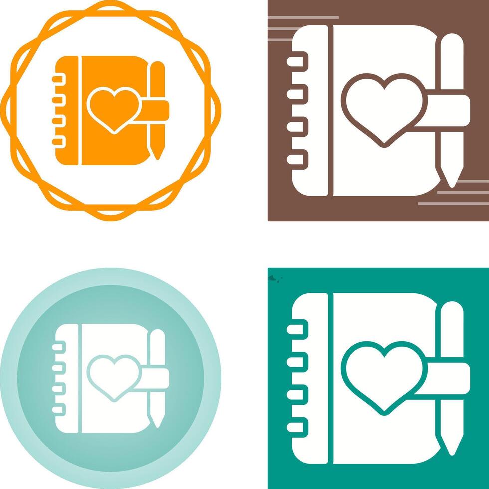 Love journal Vector Icon