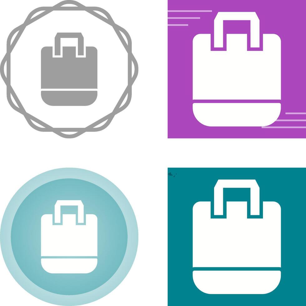 Reusable shopping bag Vector Icon