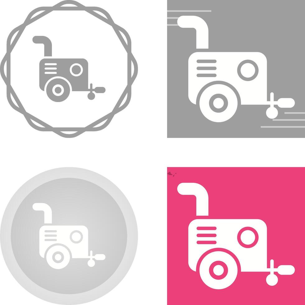 Portable air compressor Vector Icon