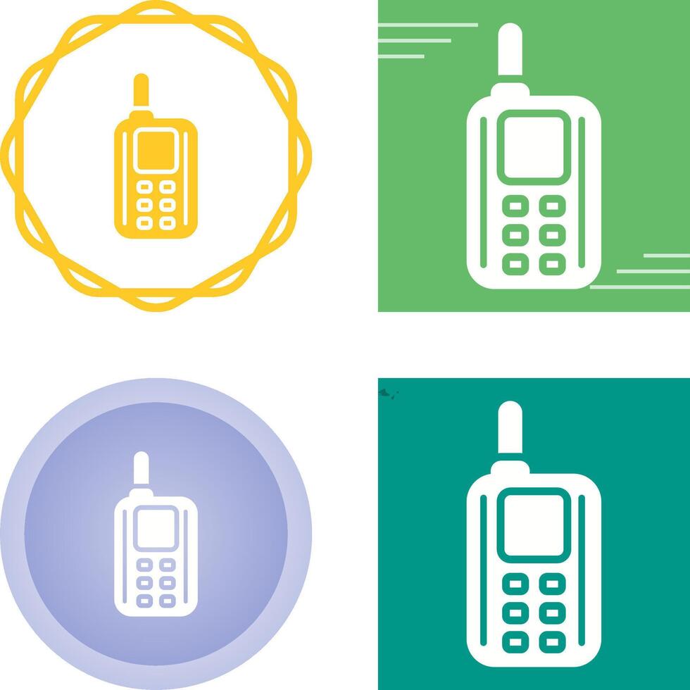 icono de vector de walkie-talkie