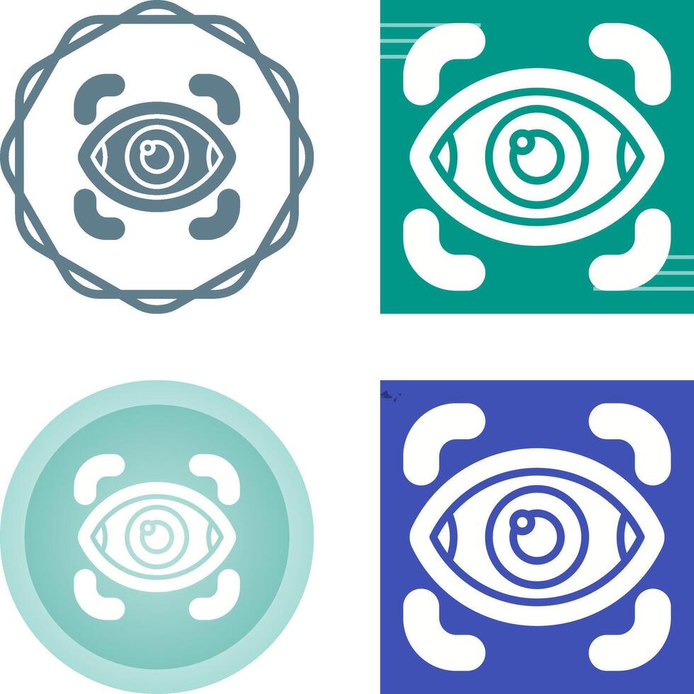 Retinal Scanner Vector Icon