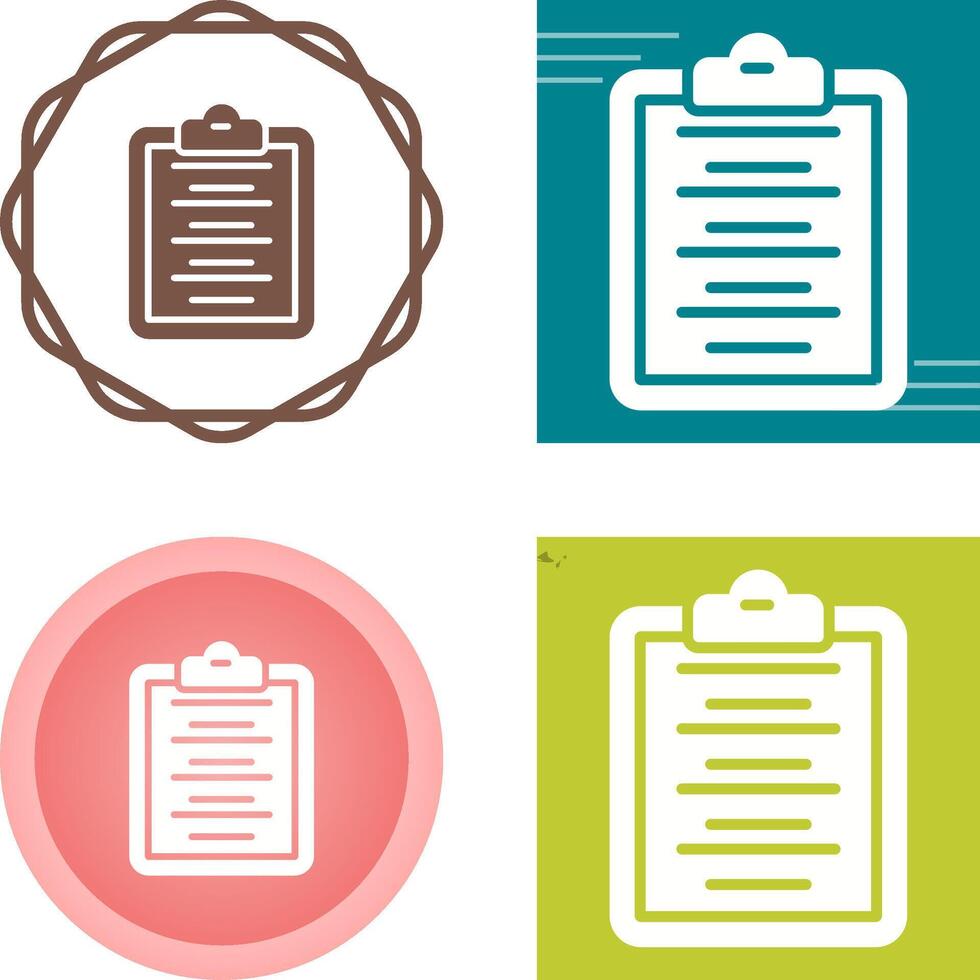 Writing Pad Vector Icon