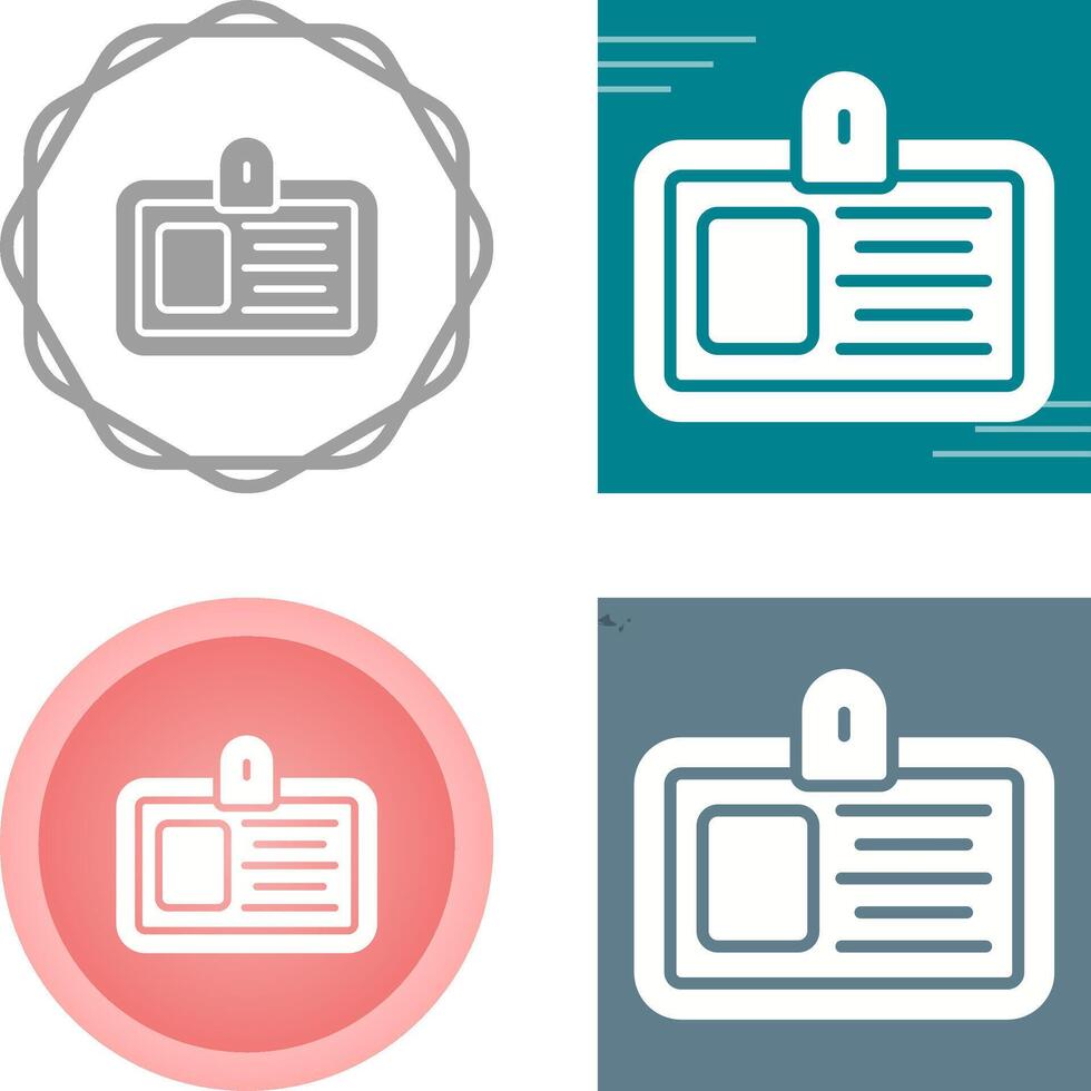 ID Card Vector Icon