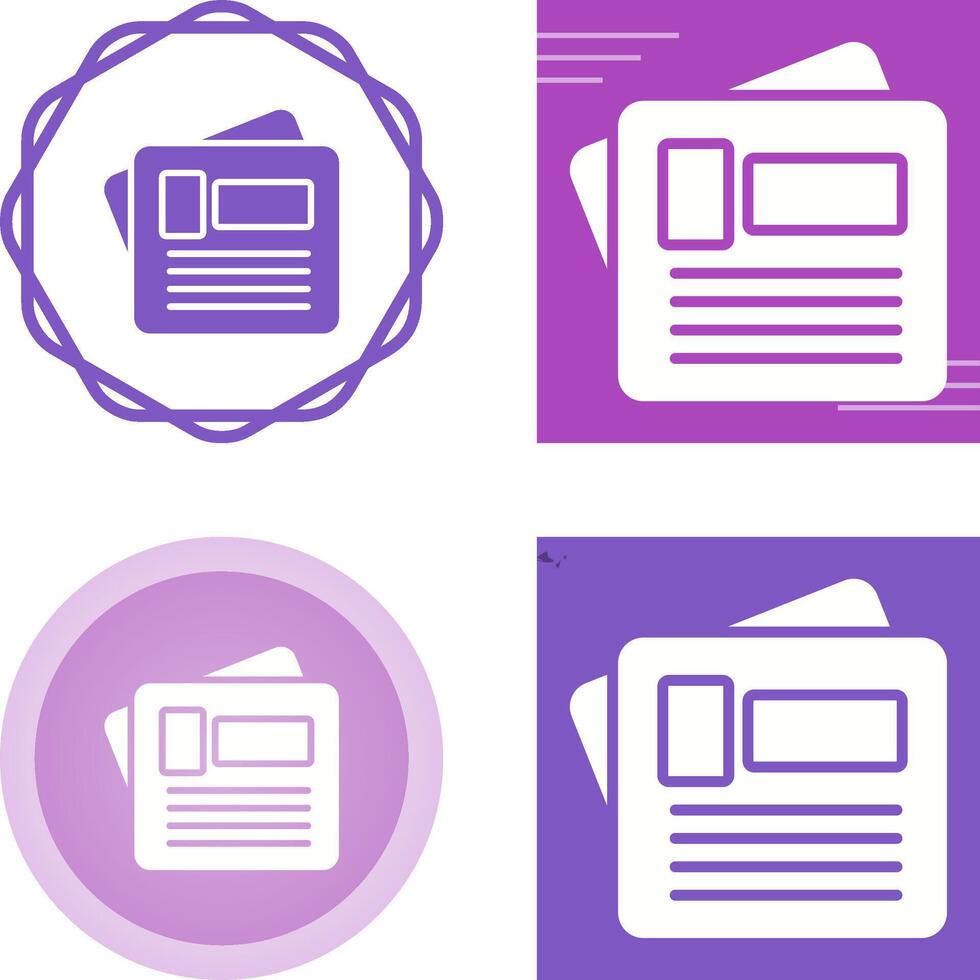 Newspaper Vector Icon