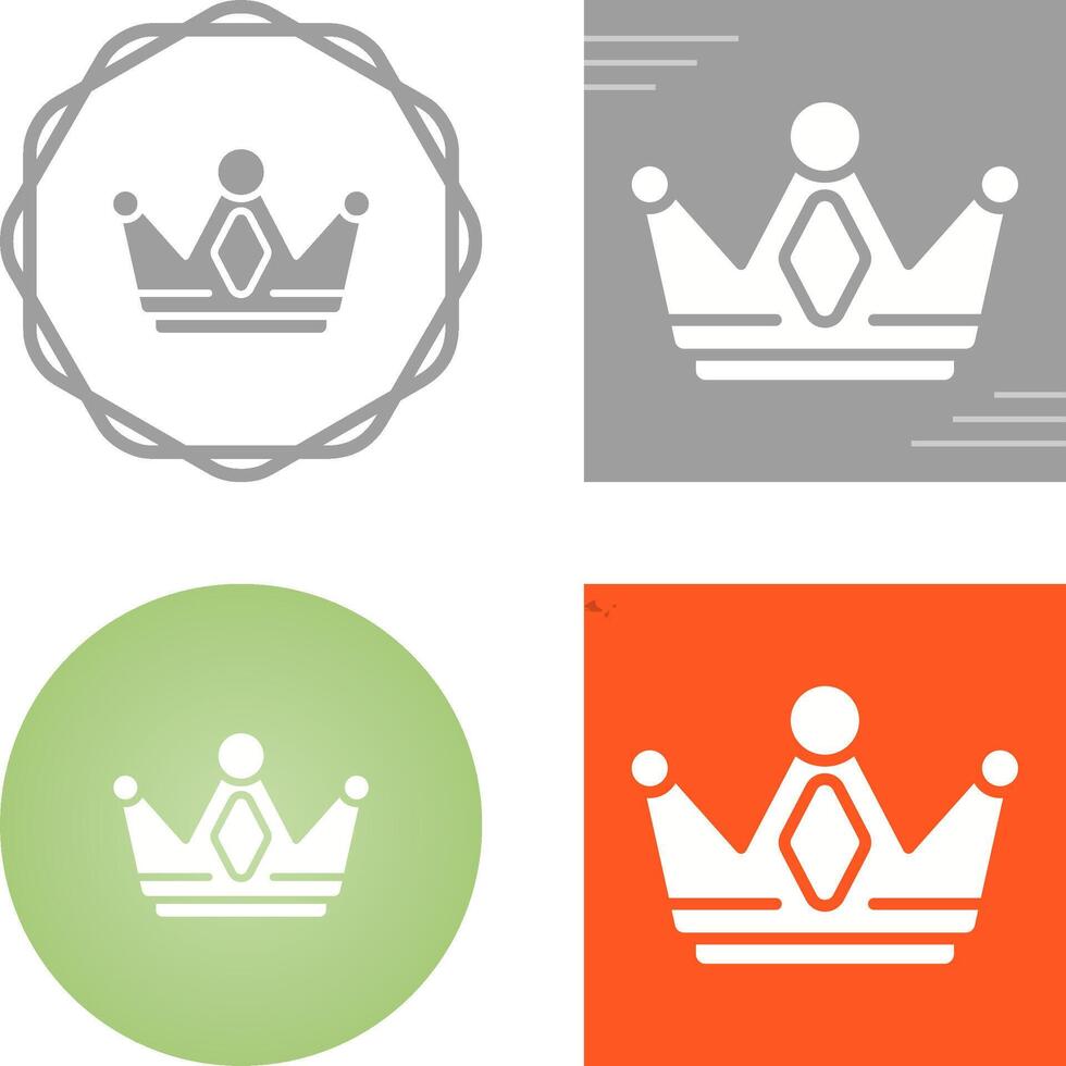 icono de vector de corona