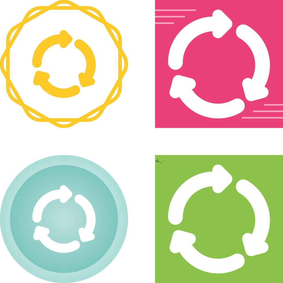 Recycling symbol Vector Icon