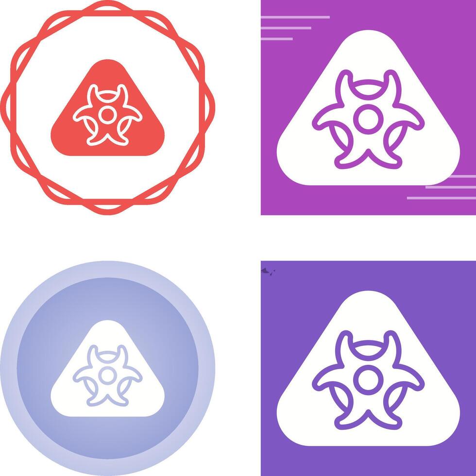 Hazardous materials symbol Vector Icon