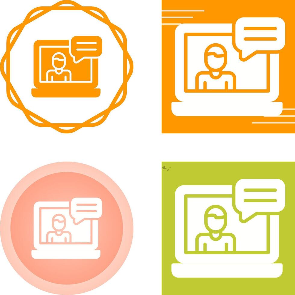 Web Conference Vector Icon