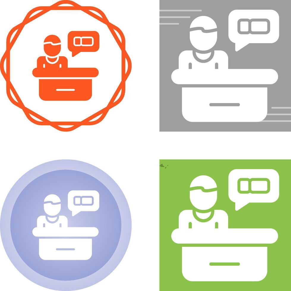 Support Ticket Vector Icon