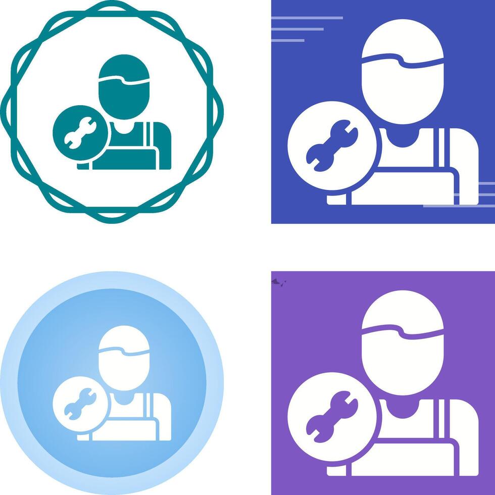 HVAC Technician Vector Icon