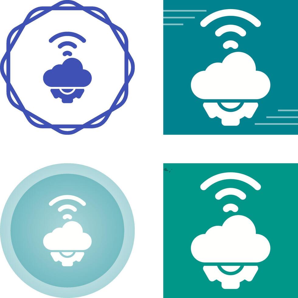 Cloud Automation Vector Icon