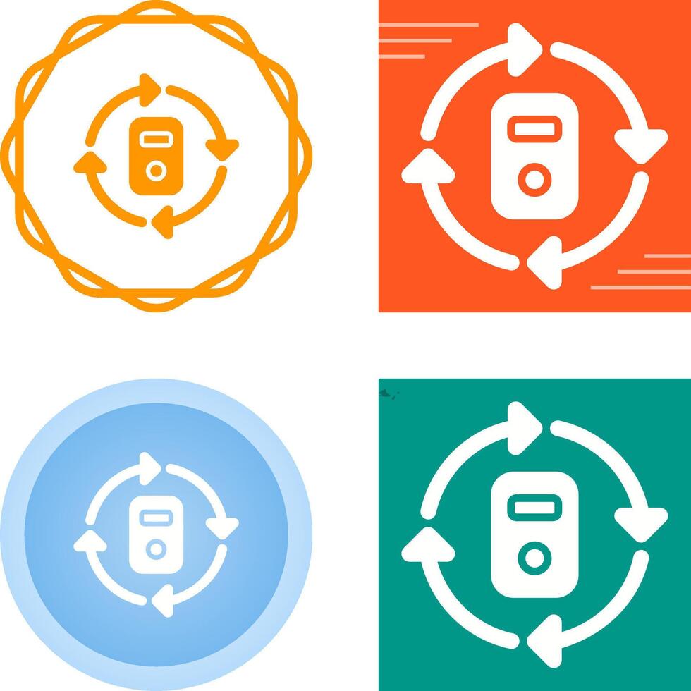 Data Center Cooling Vector Icon