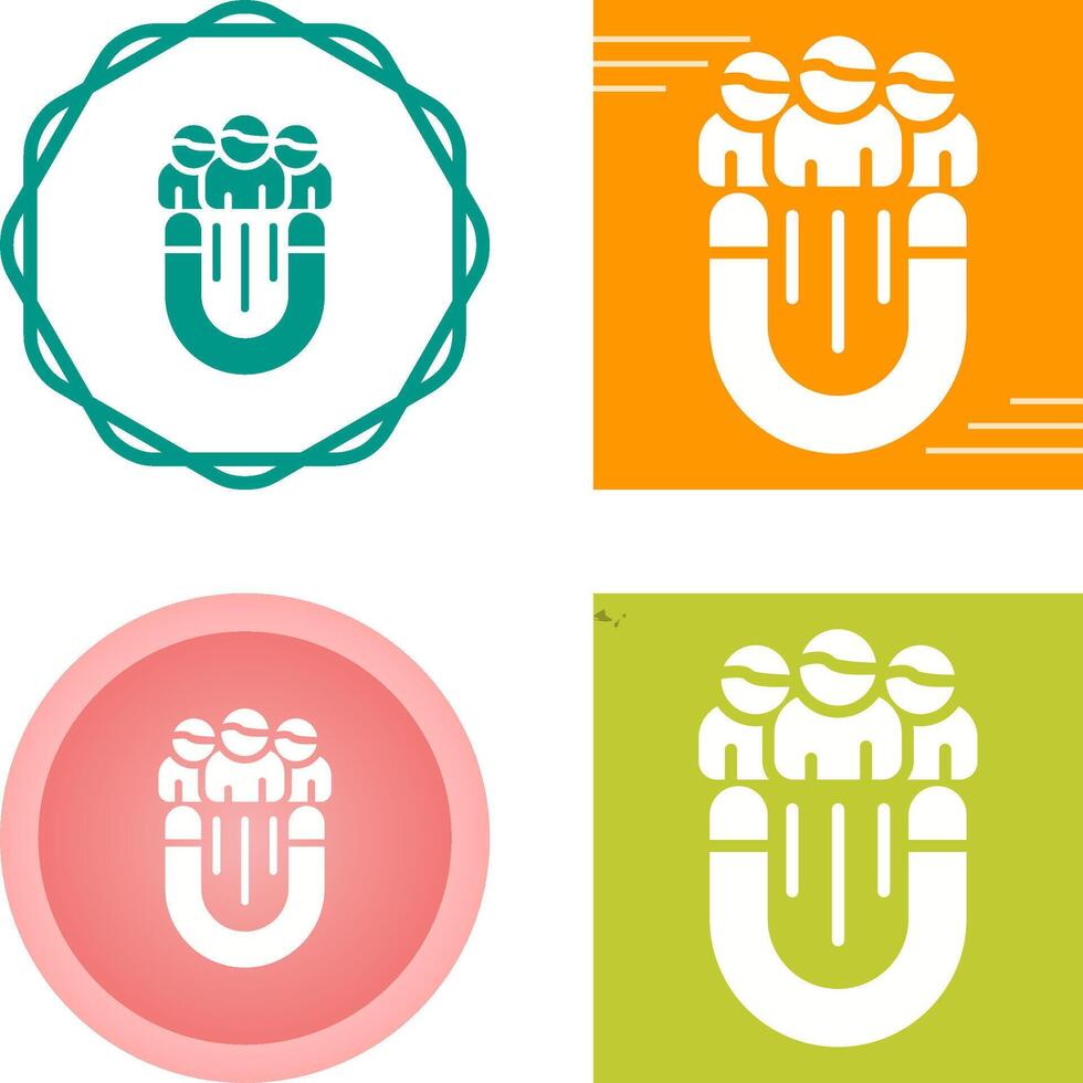 icono de vector de participación del usuario