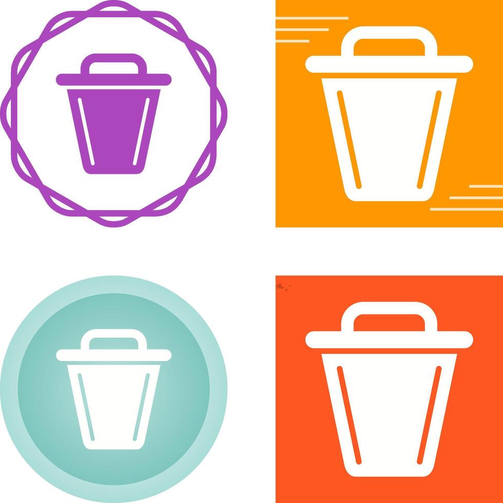 icono de vector de basura