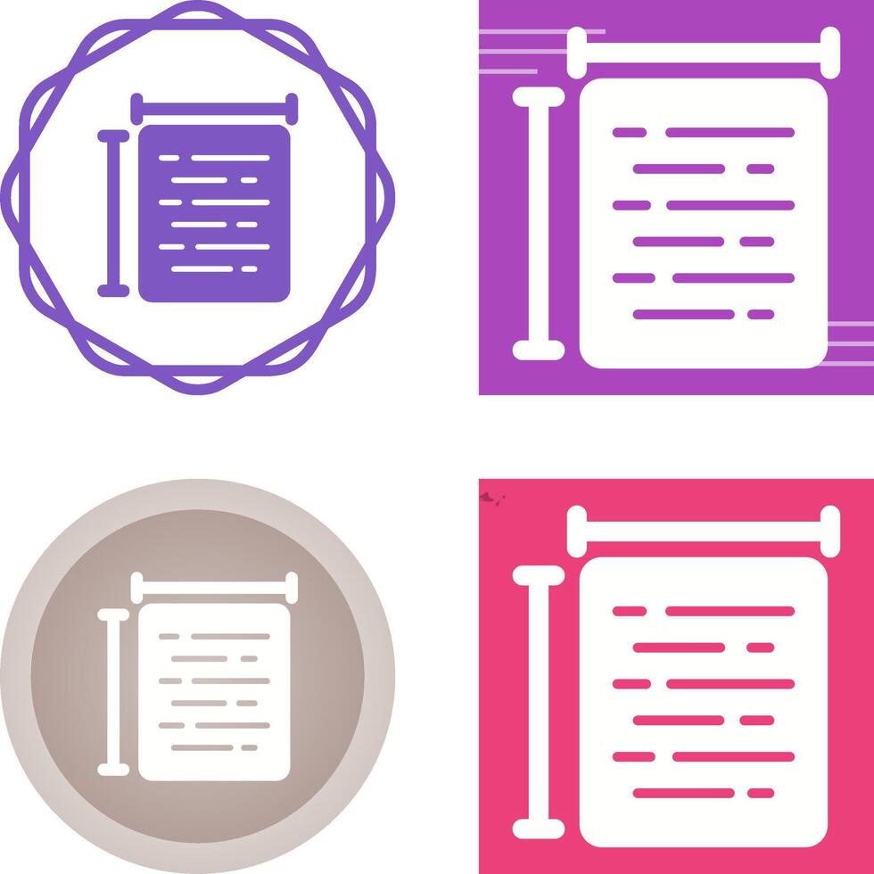 Document Size Vector Icon