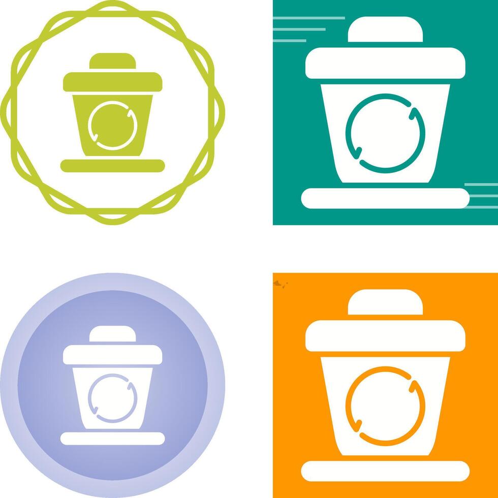 Recycling bin Vector Icon