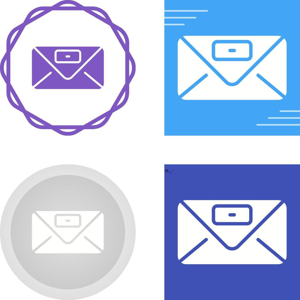 Envelope with stamp Vector Icon