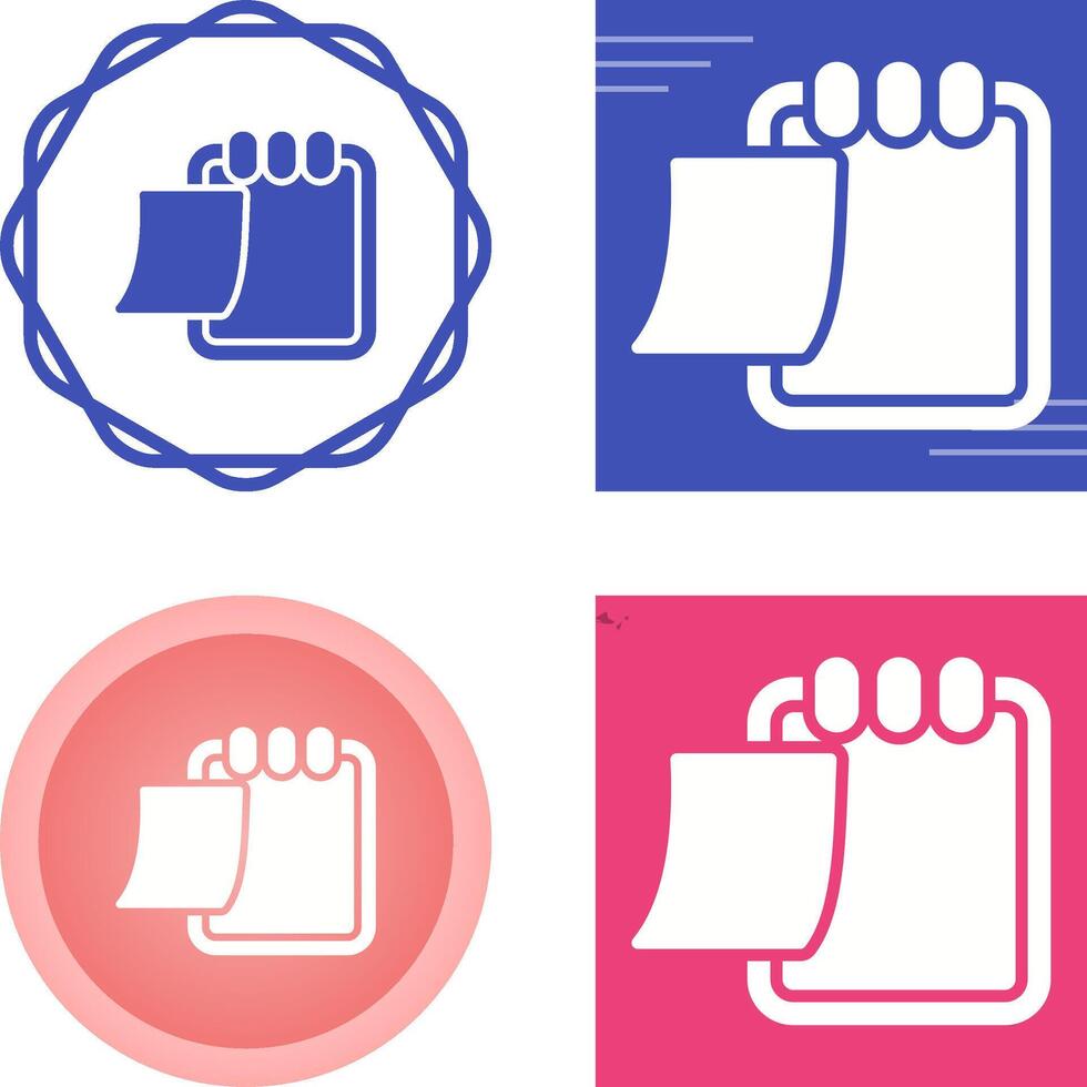 Writing pad Vector Icon