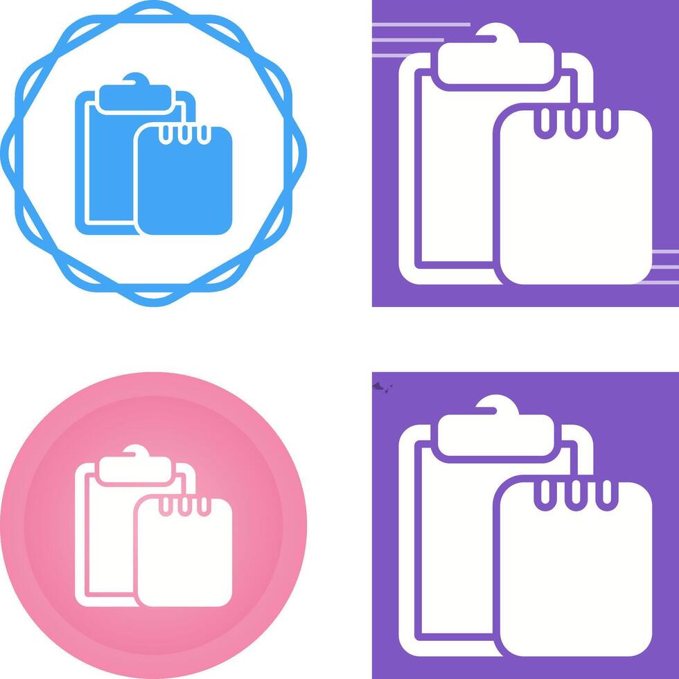 Task list with writing pad Vector Icon