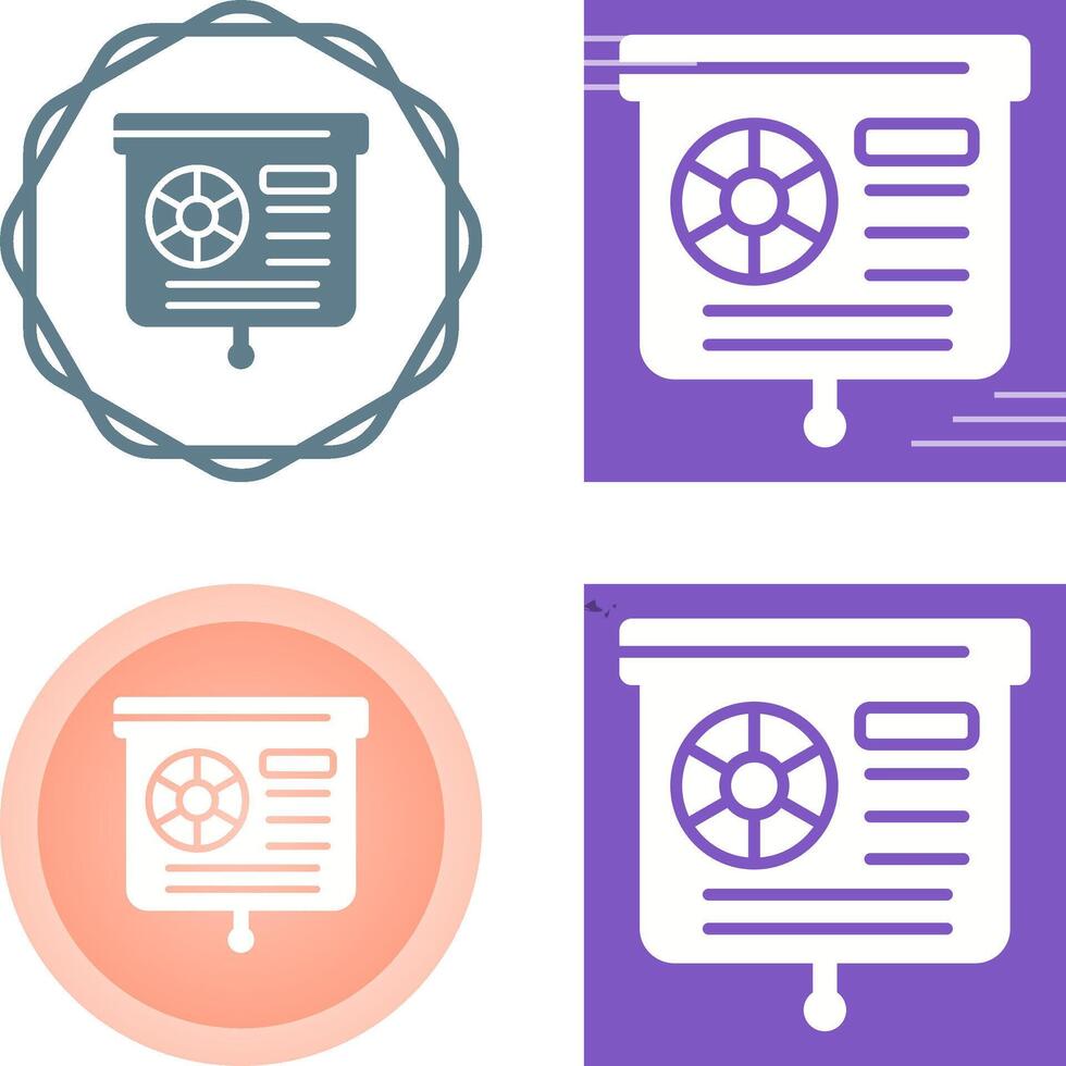 Presentation Slide Vector Icon